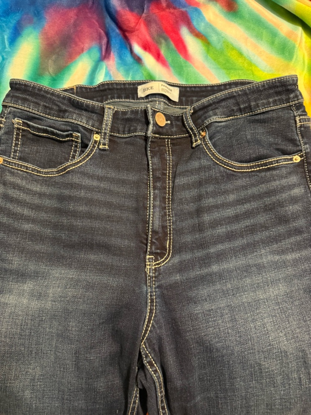 Buckle Women’s Dark Indigo High Rise Flare Jeans